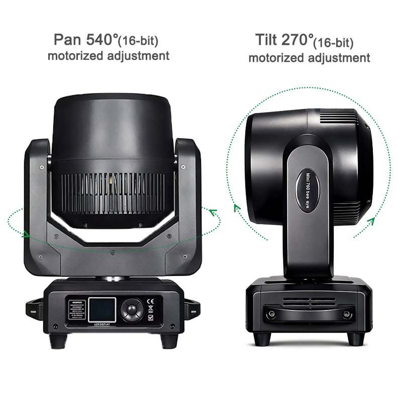 Igracelite 7x60W RGBW 4-in-1 LED Bee Eye Moving Head Light, 4°-60° Motorized Zoom, Single Point Pixel Mapping Control, Honeycomb Effect DMX Stage Lighting for DJ Disco Club Professional Events
