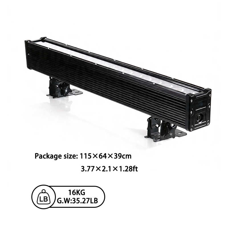 Igracelite 2pcs 18 leds rgbAuv  bar waterproof battery wireless dmx slim light bar