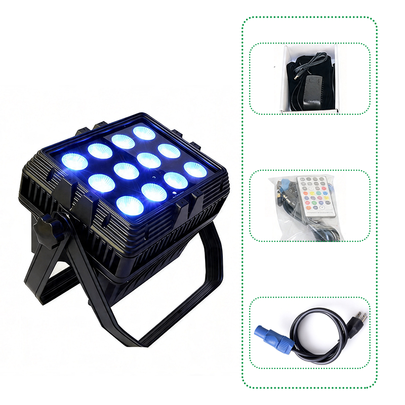 Igracelite 12*18W IP65 waterproof outdoor battery par light