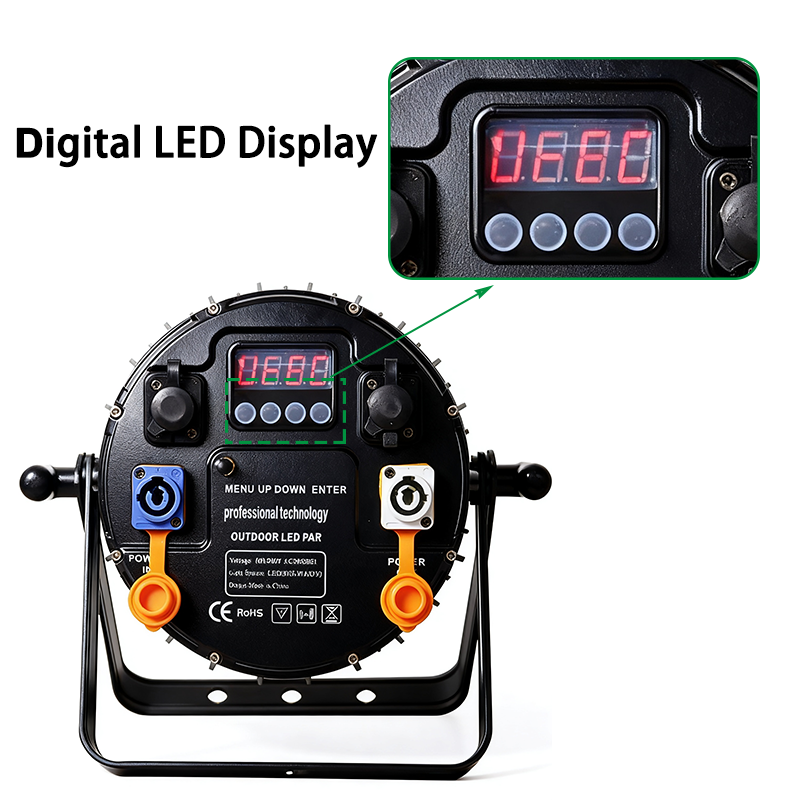 6LEDs IP65 waterproof battery powered  wireless dmx wifi outdoor led par