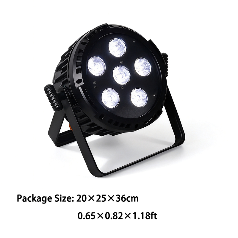 6LEDs IP65 waterproof battery powered  wireless dmx wifi outdoor led par