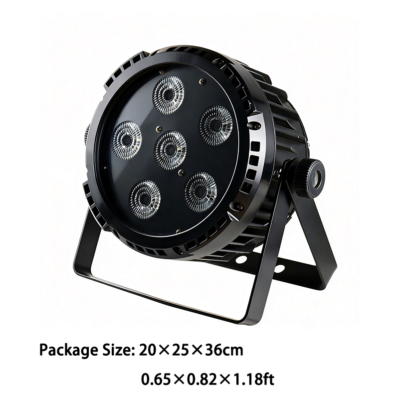 Igracelite 6*18W 6in1 rgbwauv wireless waterproof led par lights