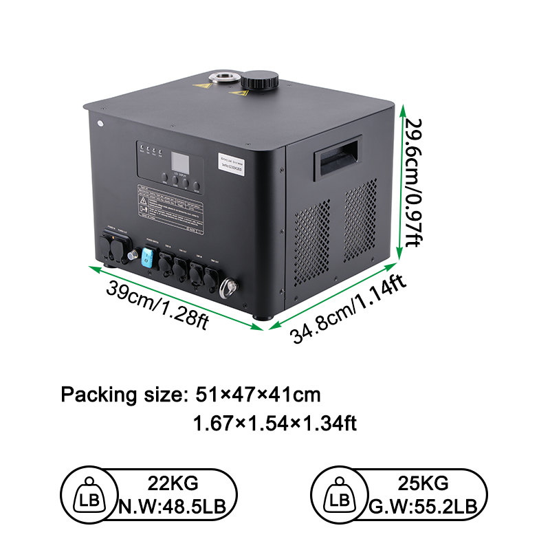 Igracelite 740W Outdoor 10m Jet Stage Effects Cold Spark Machine