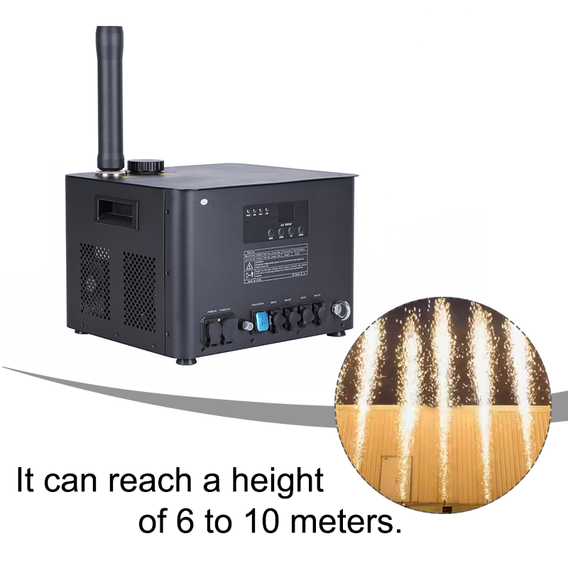 Igracelite 740W Outdoor 10m Jet Stage Effects Cold Spark Machine
