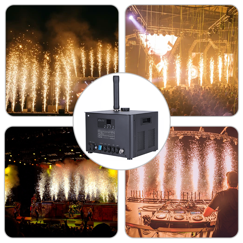 Igracelite 740W Outdoor 10m Jet Stage Effects Cold Spark Machine