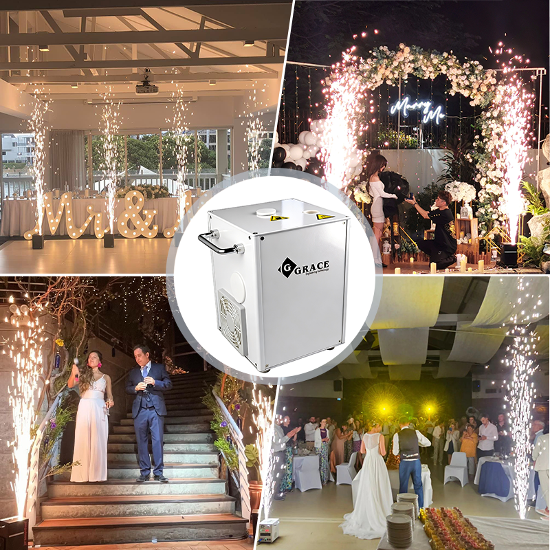 Igracelite 650W cold spark fountain machine