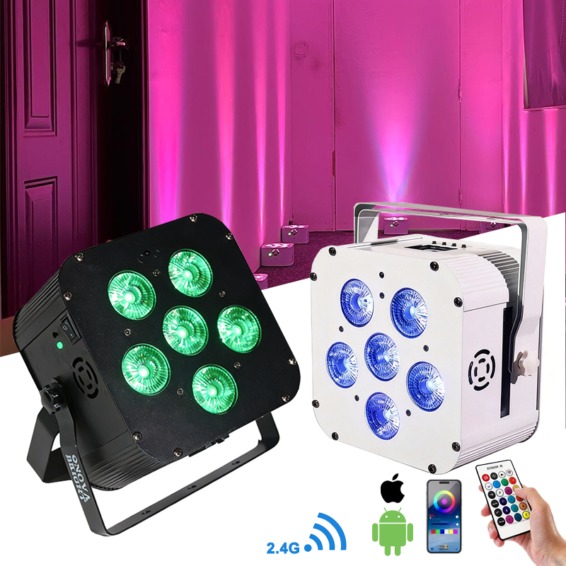 Igracelite 6*18W RGBWAUv 6in1 WiFi wireless DMX battery led par light