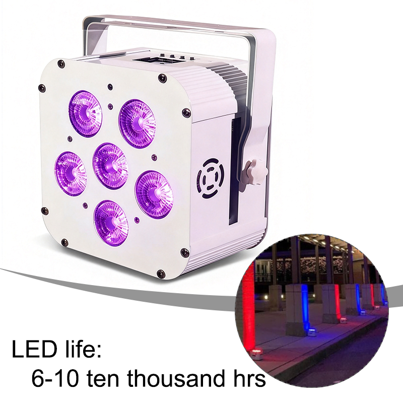 Igracelite 6*18W RGBWAUv 6in1 WiFi wireless DMX battery led par light