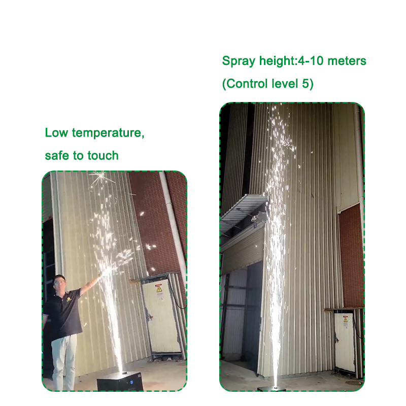 Igracelite 1700w Rainproof  Cold Spark Fountain Machine