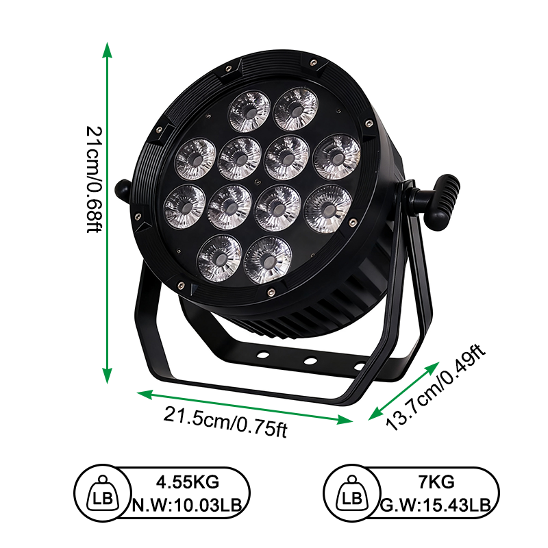 Igracelite Innov Wireless DMX Battery IP65 Touch Aluminum Housing Par Light