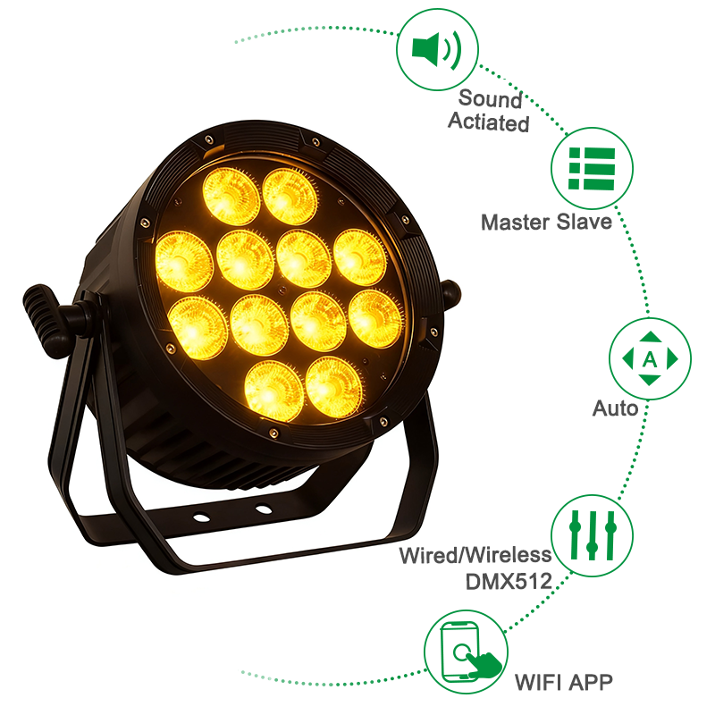 Igracelite Innov Wireless DMX Battery IP65 Touch Aluminum Housing Par Light