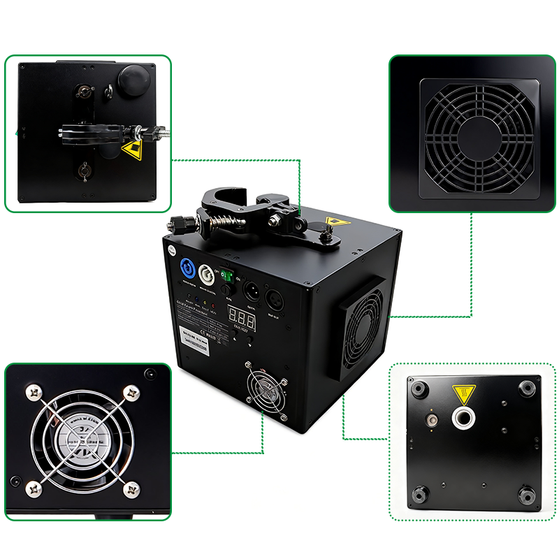 Igracelite 650W Waterfall Cold Spark Machine, Downward Spraying Sparkular for Stage Events, DMX & Remote Control, 1-5M Adjustable Height, Fireworks Water Curtain Effect with Safety Indicator & Aluminum Shell