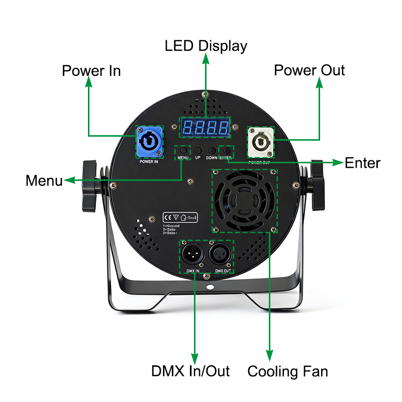 Igracelite 18*18W 4in1/5in1/6in1 RGBW/RGBWA/RGBWAUv LED Par Can