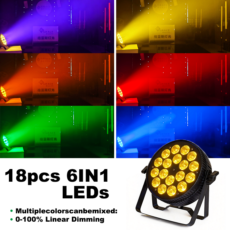 Igracelite 18*18W 4in1/5in1/6in1 RGBW/RGBWA/RGBWAUv LED Par Can