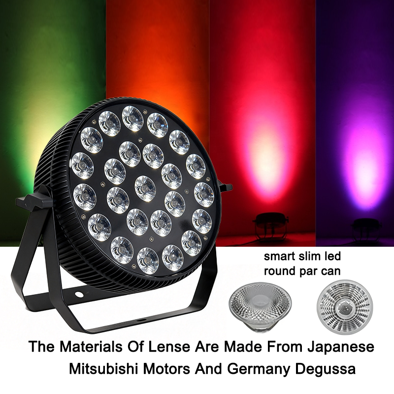 Igracelite 24x18w RGBWAUV 6in1 LED Par Can Slim Smart LED Stage Uplight