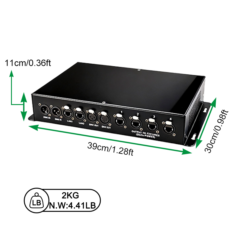Igracelite 1m RGB Digital Pixel Bar Light 40x1 Matrix Individually Controllable SMD5050 LED Strip DMX Art-Net 120CH DC 24V for Stage Projector Show Nightclub Easy Splicing RJ45 Port Matte Black Metal Housing