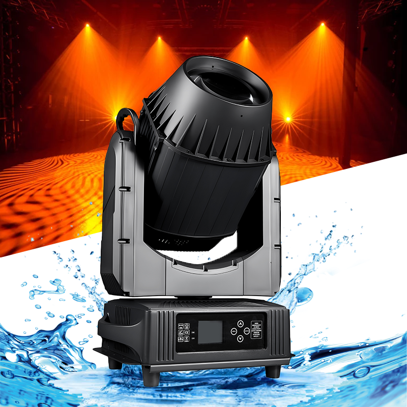 Igracelite IP66 Waterproof 580W LED Moving Head Light - CMY Color Mixing + CTO, 400W LED Module 2° Super Sharp Beam, Professional Outdoor Stage Lighting for Concerts, Events, and Clubs