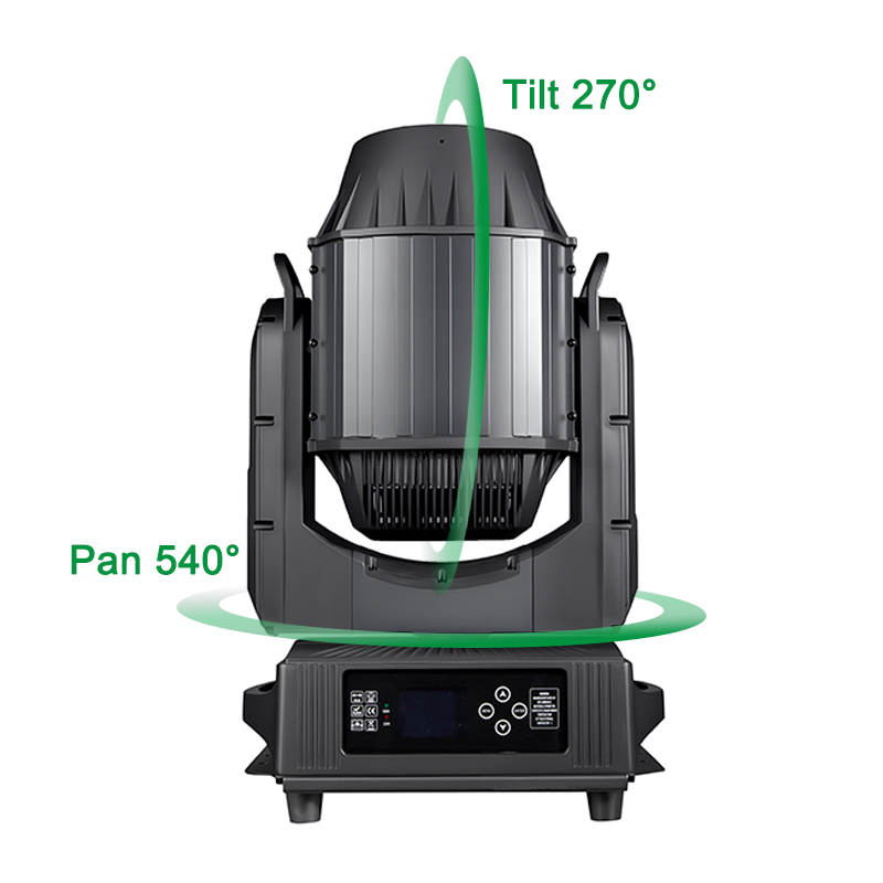 Igracelite IP66 Waterproof 580W LED Moving Head Light - CMY Color Mixing + CTO, 400W LED Module 2° Super Sharp Beam, Professional Outdoor Stage Lighting for Concerts, Events, and Clubs