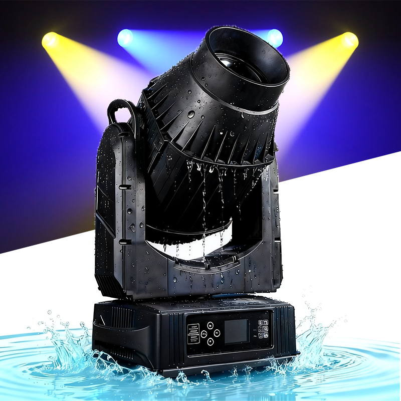 Igracelite IP66 LED Moving Head 580W BSW 3-in-1 CMY Color Mixing Stage Light, 400W LED Module 2°-35° Motorized Zoom Waterproof Outdoor Light for Professional Concerts & DJ Events DMX512 RDM