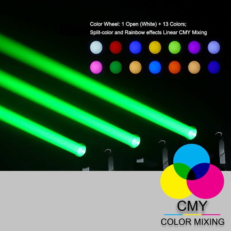 Igracelite IP66 LED Moving Head 580W BSW 3-in-1 CMY Color Mixing Stage Light, 400W LED Module 2°-35° Motorized Zoom Waterproof Outdoor Light for Professional Concerts & DJ Events DMX512 RDM