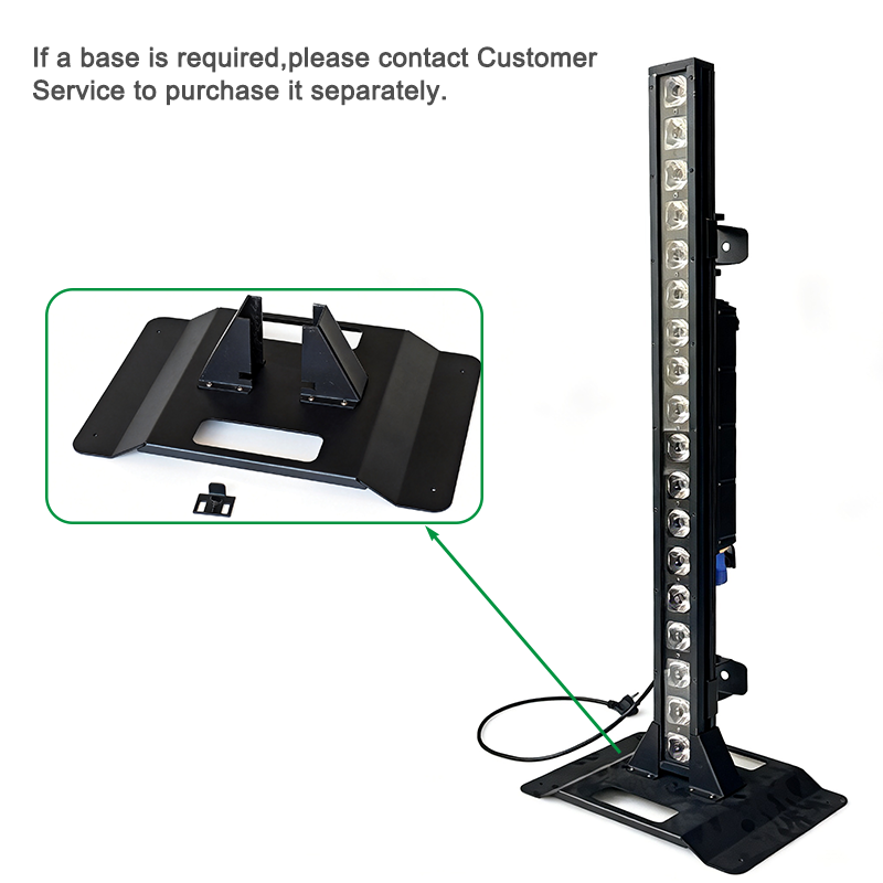 Igracelite IP65 Pixel LED Bar 18x10W RGBW 4-in-1 LED Stage Light, 18-Segment Individual Control, Fanless Silent Outdoor Wall Washer, DMX RDM Support, 103cm 3.4ft Linear Bar for Concerts & Events