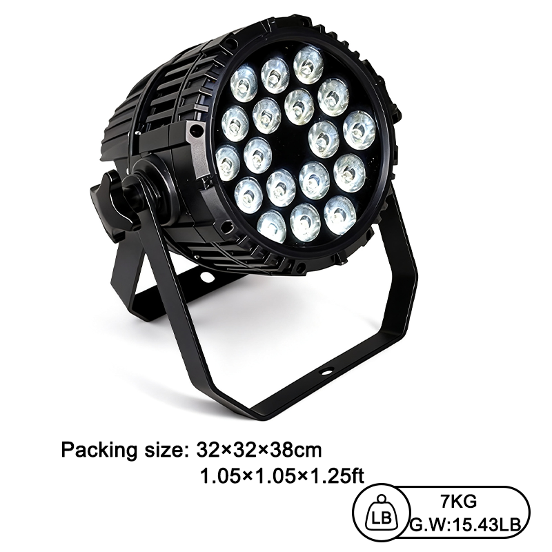 18*8w rgbw 4in1 IP65 waterproof led par light