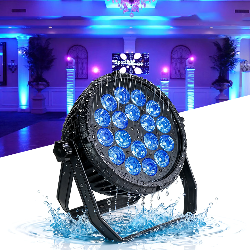 Igracelite Outdoor Waterproof 18*4in1 RGBW LED Par Lights Stage