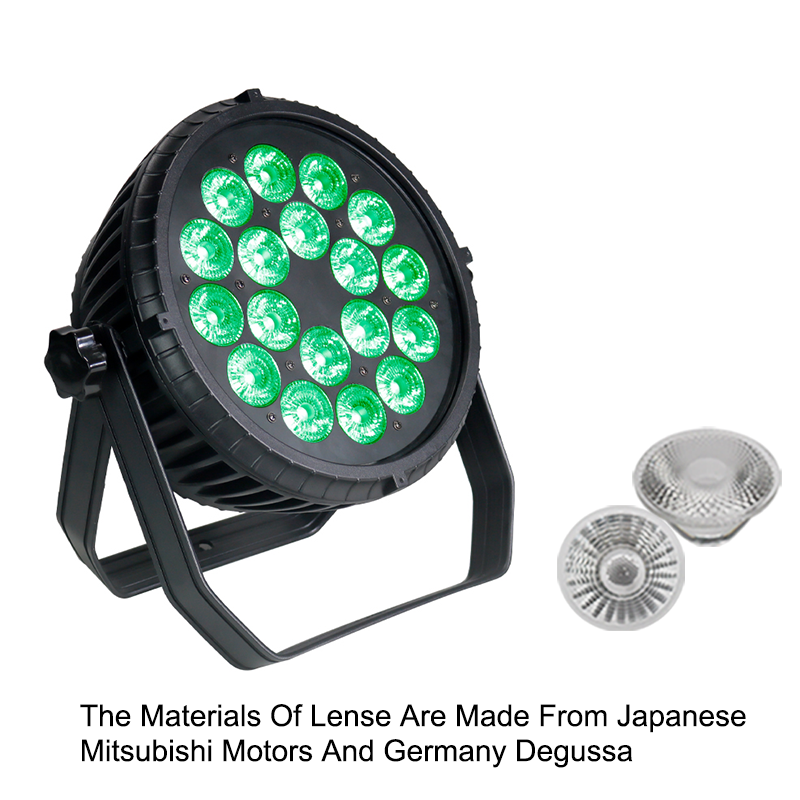 Igracelite Outdoor Waterproof 18*4in1 RGBW LED Par Lights Stage