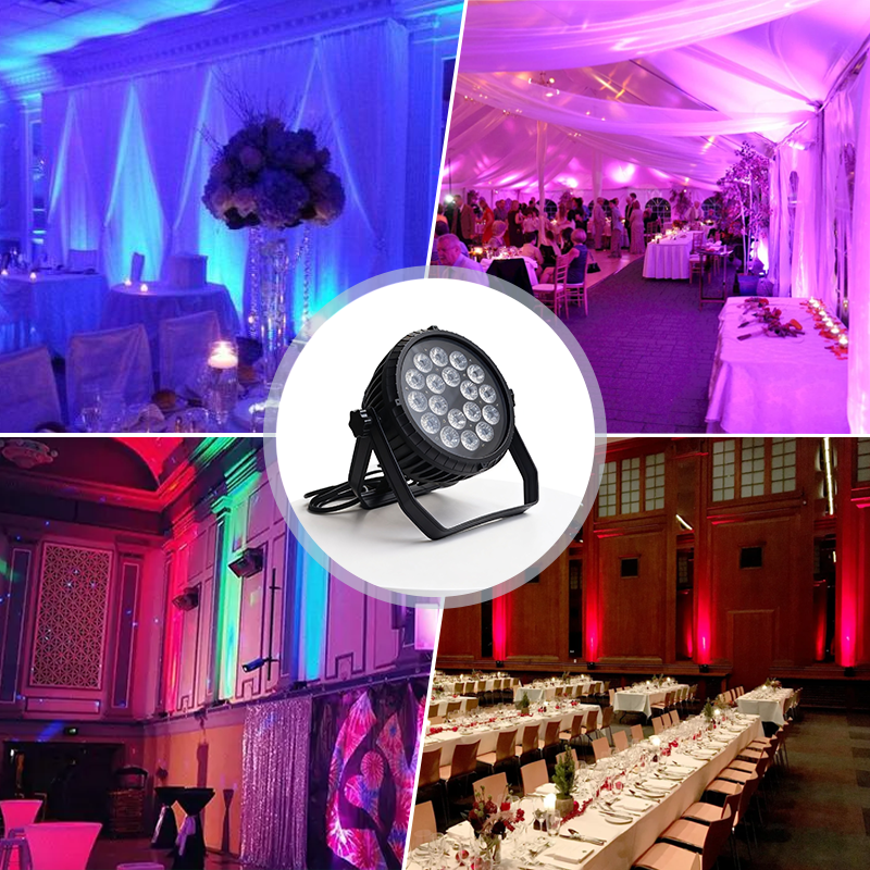 Outdoor Waterproof 18*4in1 RGBW LED Par Lights Stage