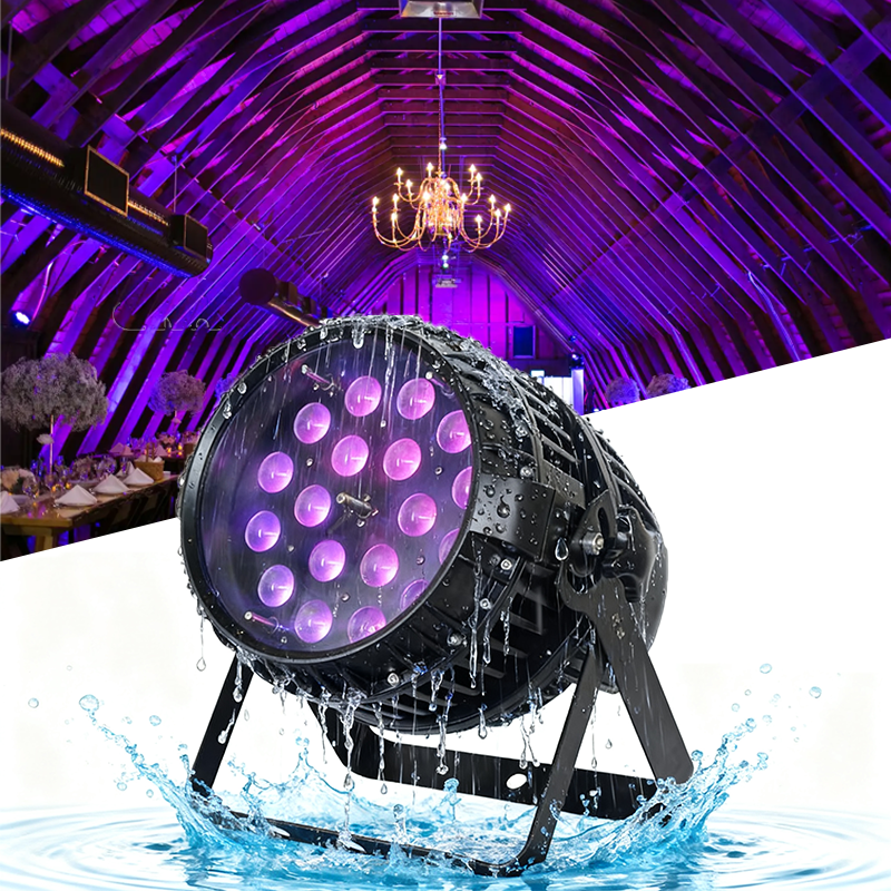 Igracelite 18*18W IP65 Waterproof RGBWAUv 4in1/6in1 Zoom Par Light