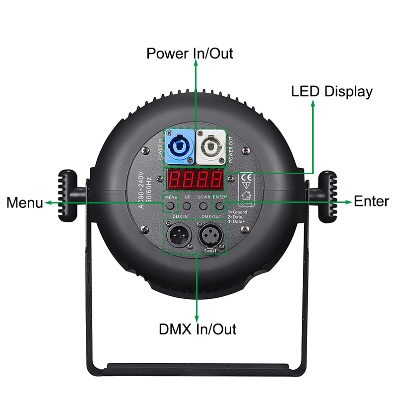Igracelite 250w COB Zoom Par Light, RGBW LED Wash Light with CTO Color Tuning, for Stage Lighting, Disco, Wedding, Party, and Holiday Events