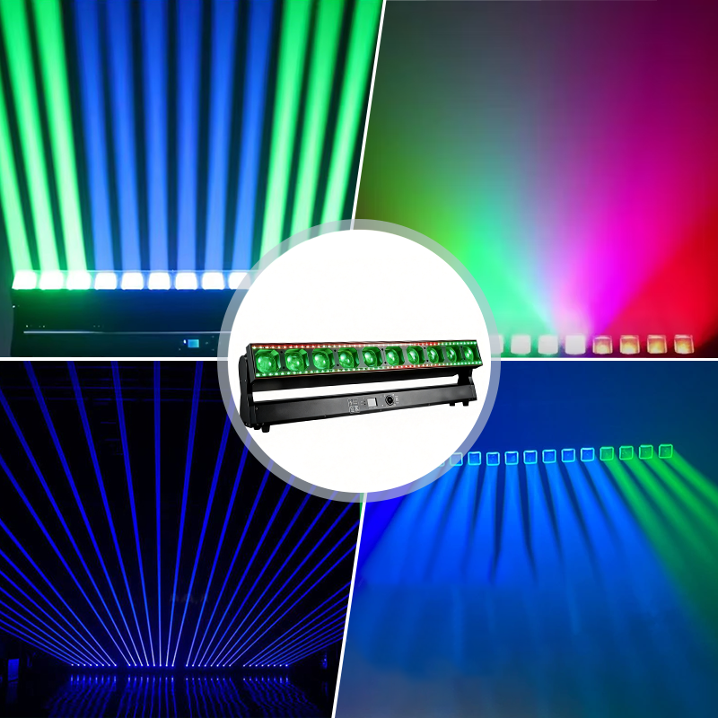 Igracelite 800W 10x60W RGB LED Moving Head Matrix Beam Wash Zoom Stage Light DMX512 RDM Professional Moving Head Light for Disco DJ Nightclub Event Party