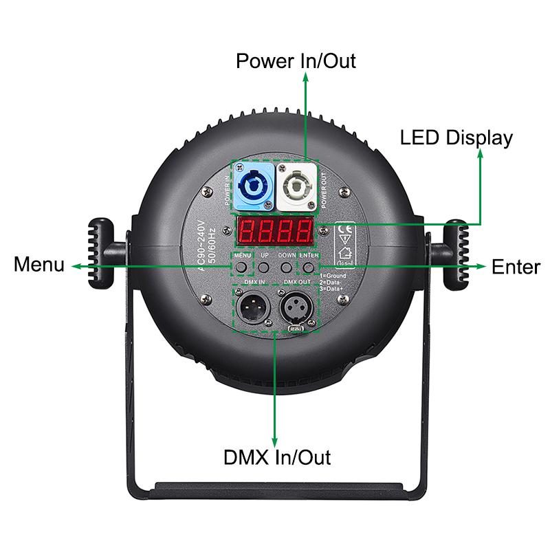 Igracelite 19x15w Led Par Light Zoom RGBW 4in1 Par Stage Led Par Zoom Dj Lights Concert Party Uplight