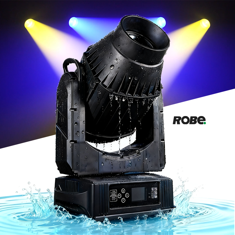 Igracelite IP66 LED Moving Head 580W BSW 3-in-1 CMY Color Mixing Stage Light, 400W LED Module 2°-35° Motorized Zoom Waterproof Outdoor Light for Professional Concerts & DJ Events DMX512 RDM