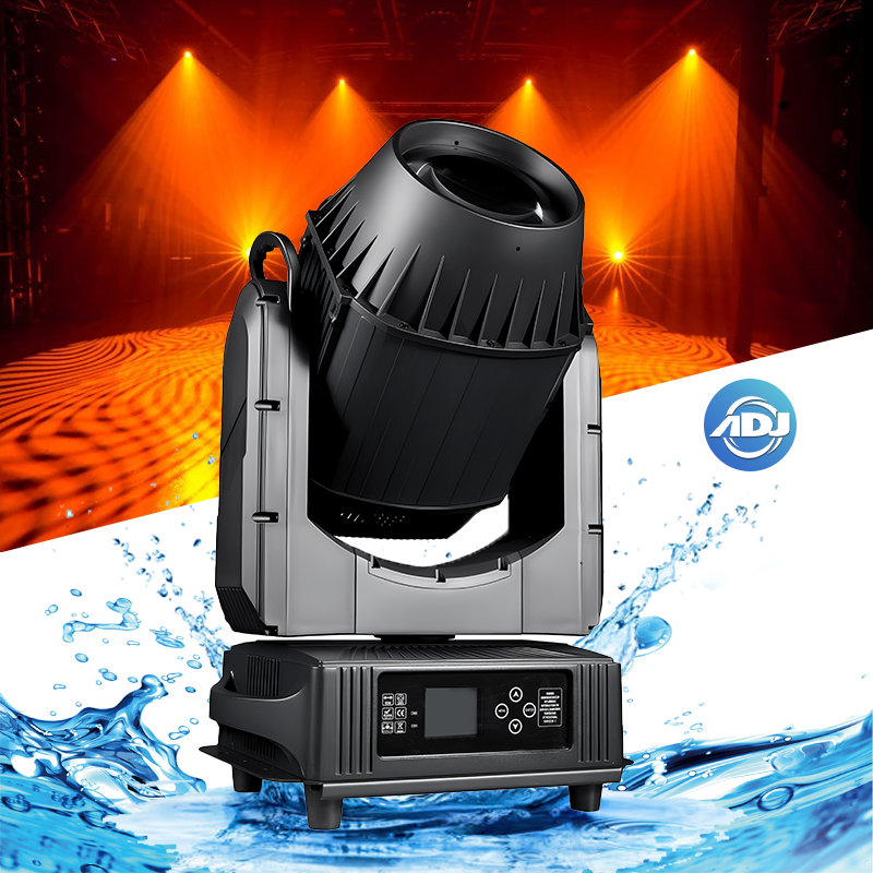 Igracelite IP66 Waterproof 580W LED Moving Head Light - CMY Color Mixing + CTO, 400W LED Module 2° Super Sharp Beam, Professional Outdoor Stage Lighting for Concerts, Events, and Clubs