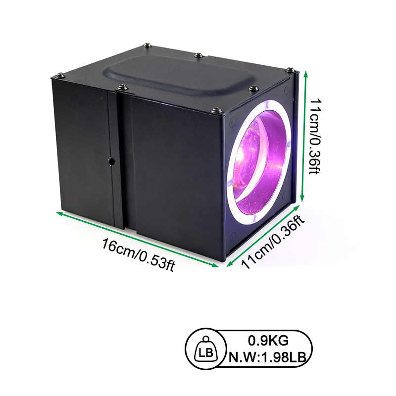 Igracelite 40W RGBW 4-in-1 LED Stage Light Mini Spotlight with Pixel Control DMX512 RDM, High-Speed Strobe & Beam Effect for Professional DJ Disco Party Events