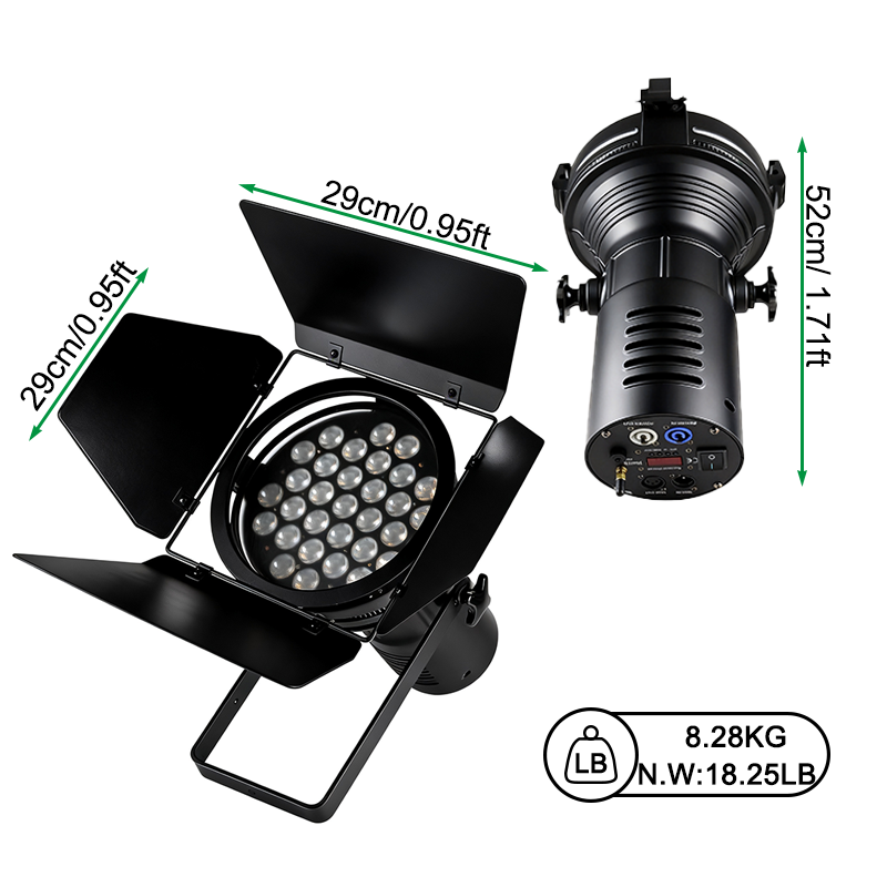 31×10w high power auto facet white color LED car show light