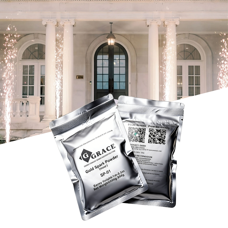 Igracelite Cold Spark Machine Titanium Powder 200g | Available in 10 or 20 Packs | Safe Indoor Outdoor Sparkular Consumables | Non-Hazmat Vacuum Packed Stage Effect Granules for Wedding DJ Fountain with MSDS