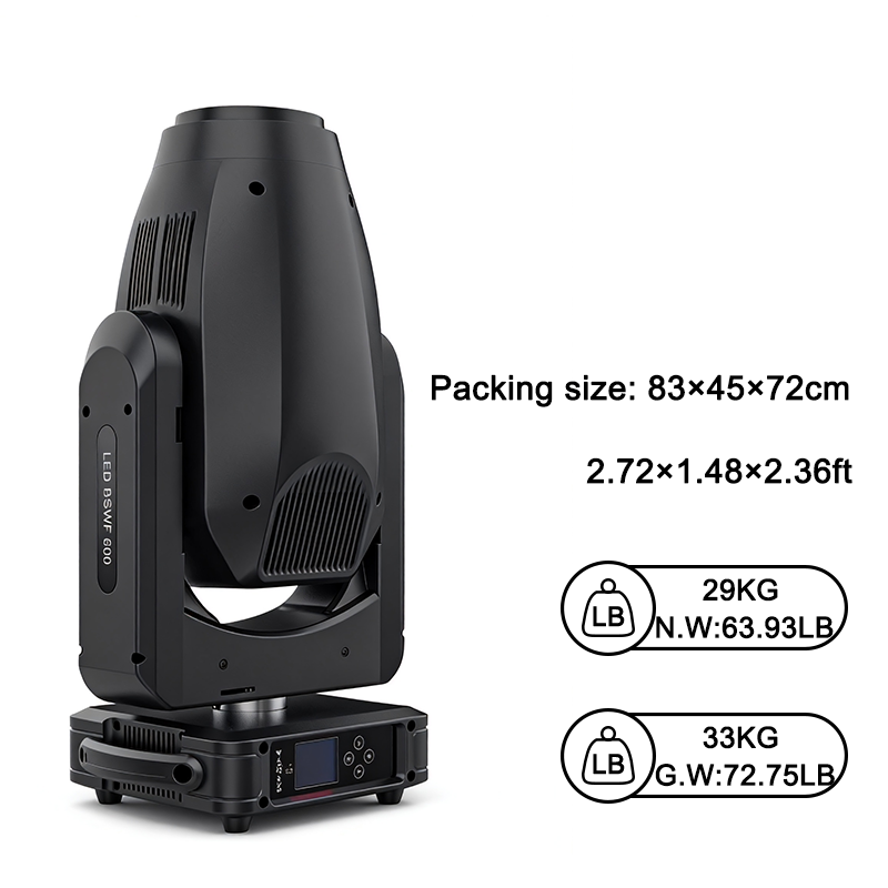 Igracelite 700w LED Zoom Profile Moving Head Light with CMY CTO Color Mixing & 4.5°-55° Framing Shutter System, Professional DMX512 Stage Spotlight for Theater, Concert, and Large Events