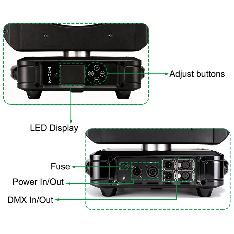 Igracelite 700w LED Zoom Profile Moving Head Light with CMY CTO Color Mixing & 4.5°-55° Framing Shutter System, Professional DMX512 Stage Spotlight for Theater, Concert, and Large Events