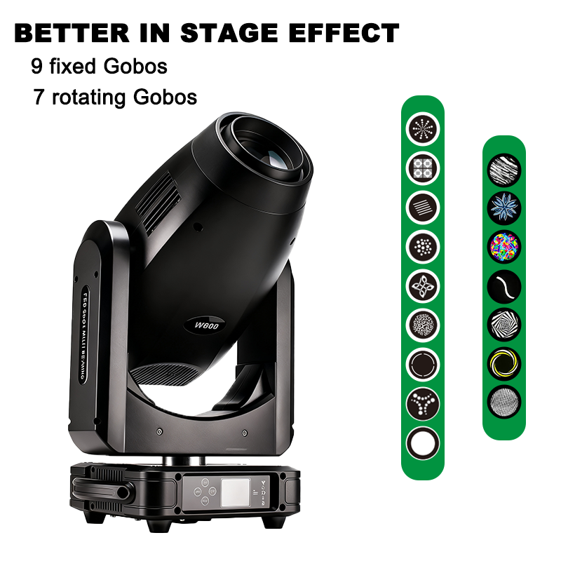 Igracelite 700w LED Zoom Profile Moving Head Light with CMY CTO Color Mixing & 4.5°-55° Framing Shutter System, Professional DMX512 Stage Spotlight for Theater, Concert, and Large Events