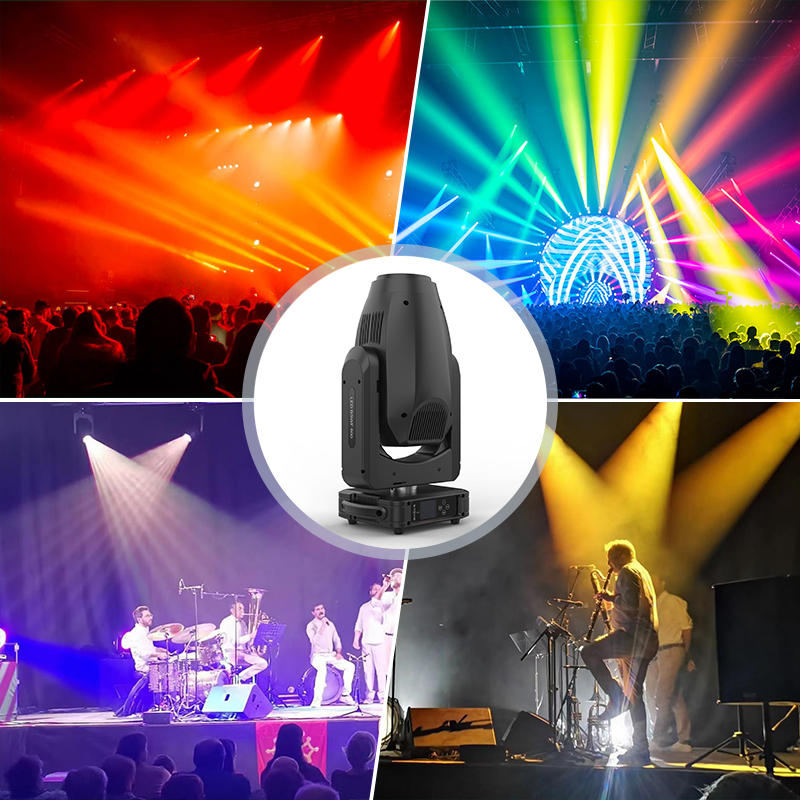 Igracelite 700w LED Zoom Profile Moving Head Light with CMY CTO Color Mixing & 4.5°-55° Framing Shutter System, Professional DMX512 Stage Spotlight for Theater, Concert, and Large Events