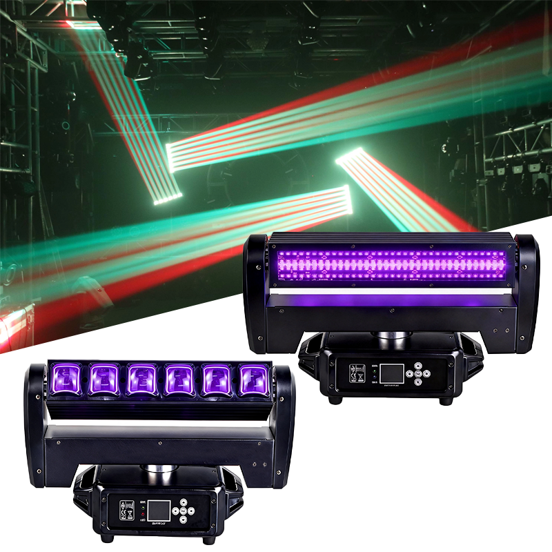 Igracelite 350W Moving Head LED Bar Light, Infinite Pan Tilt Beam Strobe Flash Stage Light, 12-Section Pixel Control, DMX512 RDM Professional Lighting for Nightclub DJ Concert Event Rental