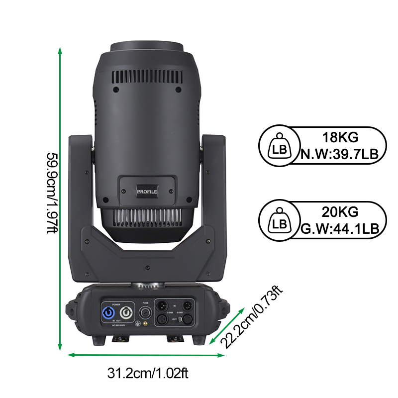 350W CMY RDM spot wash beam led moving head