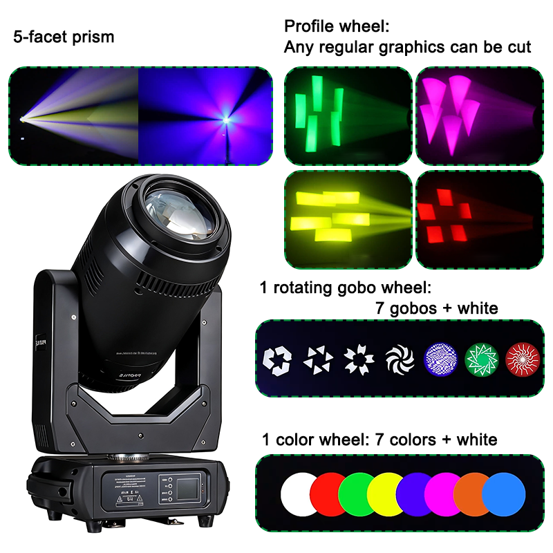 350W CMY RDM spot wash beam led moving head