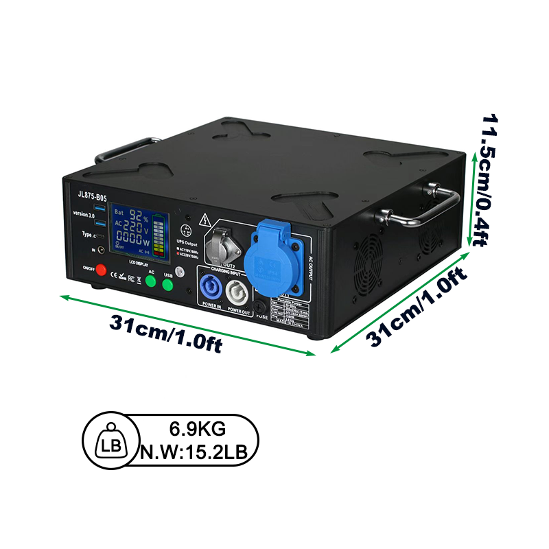 Igracelite 1500w powered portable power for cold spark machines and stage lights