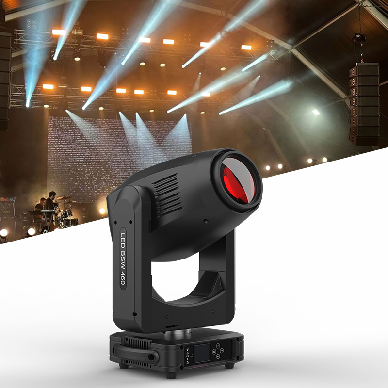Igracelite 460W LED Moving Head BSW CMY CTO Professional Stage Light, 6°-42° Zoom RDM ArtNET, Animation Wheel Flame Effect, 5-Facet Prism High-Output DMX Lighting for Theater Concert Nightclub