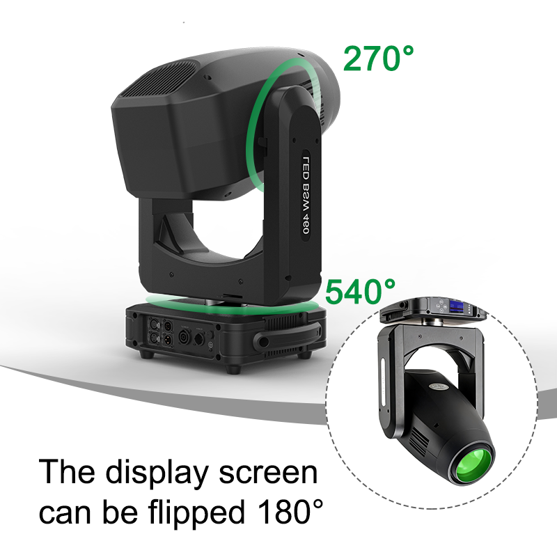 Igracelite 460W LED Moving Head BSW CMY CTO Professional Stage Light, 6°-42° Zoom RDM ArtNET, Animation Wheel Flame Effect, 5-Facet Prism High-Output DMX Lighting for Theater Concert Nightclub