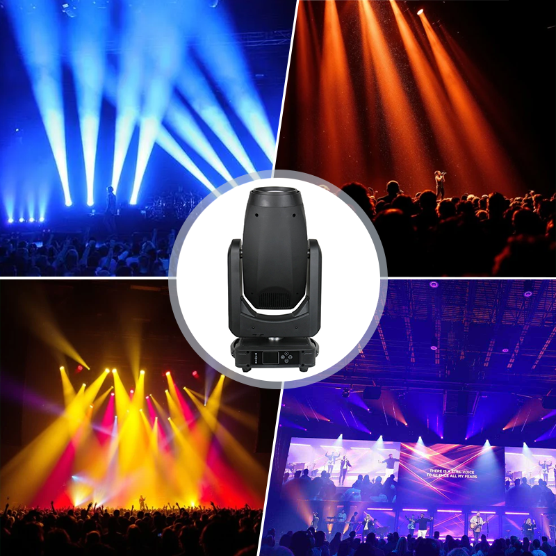 Igracelite 460W LED Moving Head BSW CMY CTO Professional Stage Light, 6°-42° Zoom RDM ArtNET, Animation Wheel Flame Effect, 5-Facet Prism High-Output DMX Lighting for Theater Concert Nightclub