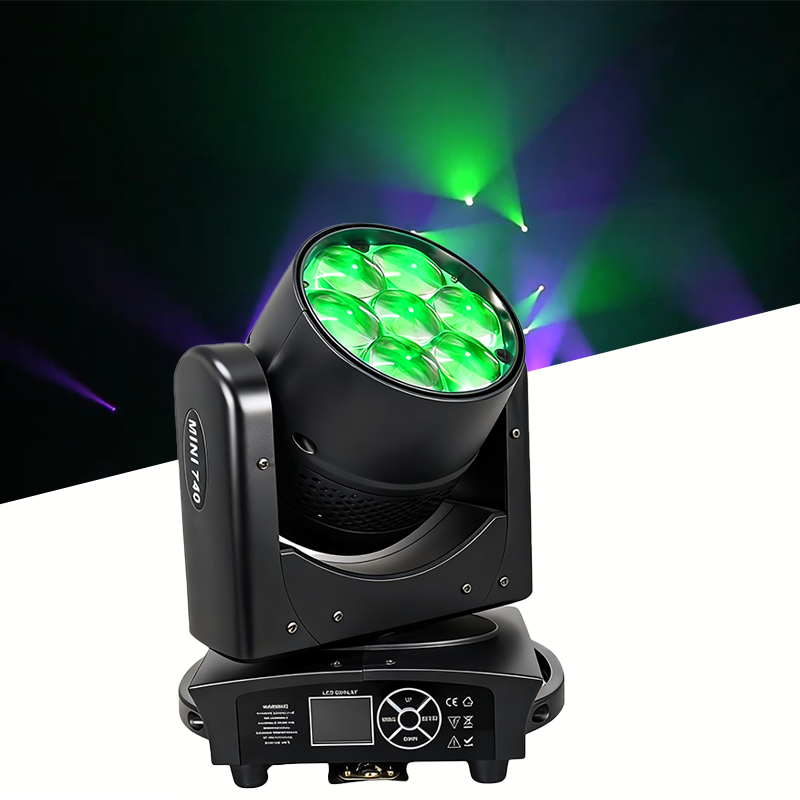7x40W zoom Led moving head lights